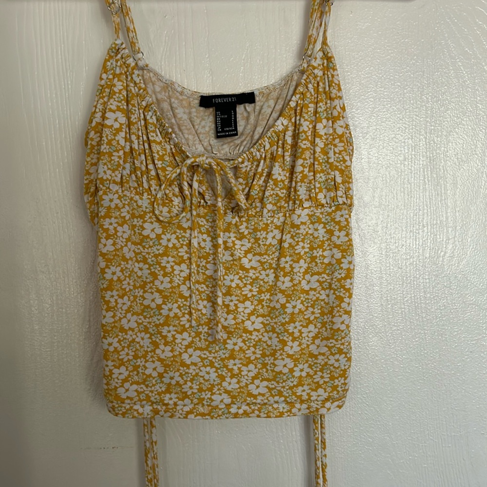 Forever 21 yellow with white flowers